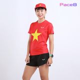  Áo Chạy Bộ Nữ Wolf Active Cờ Đỏ Sao Vàng 54, Chất Vải Active Max Cao Cấp, Mềm Mịn, Co Giãn 4 Chiều 