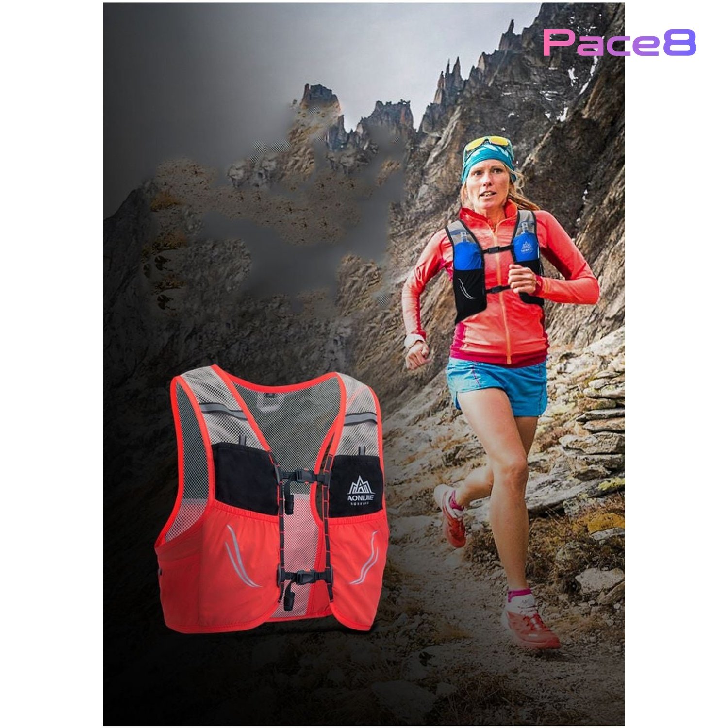 Vest Nước Chạy Bộ Aonijie C932 Dung Tích 2.5L - Xanh Mint