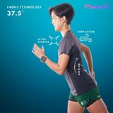  Áo Chạy Bộ Nữ T8 Women Iced Tee - Pure Black 