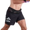  Quần Short Chạy Bộ Nam T8 Sherpa Shorts - Black White Logo 