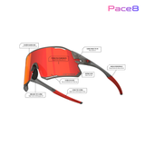  Kính Thể Thao Tifosi Rail XC - Blackout Tròng Smoke/AC Red/Clear 