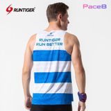  Áo Cọc Tay Nam RunTiger SS21-10M-1 - Màu Xanh Trắng 