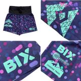  Quần Short Chạy Bộ Nam T8 Bix Sherpa - Navy Họa Tiết 