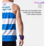  Áo Cọc Tay Nam RunTiger SS21-10M-1 - Màu Xanh Trắng 