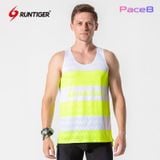  Áo Cọc Tay Nam RunTiger SS21-10M-1 - Màu Vàng Trắng 