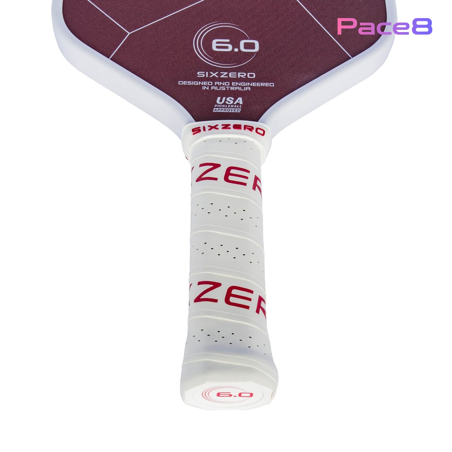 Vợt Pickleball Six Zero Ruby - White And Red