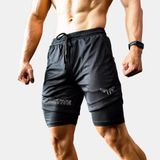  Quần 2 Lớp Wolf Active Fitpro 104, Quần Gym Nam 2 Lớp, Chất Vải Mềm Mịn, Lớp Trong Ôm Đùi Co Giãn 4 Chiều 