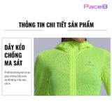  Áo Khoác Chạy Bộ Nữ RunTiger 4080A - Màu Xanh Neon 