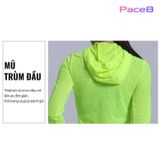  Áo Khoác Chạy Bộ Nữ RunTiger 4080A - Màu Xanh Neon 