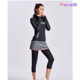  Quần Lửng Legging Nữ RunTigerR 4229 Nâng Mông - Màu Xám 