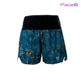  [NỮ] Quần Short Thể Thao Chạy Bộ Nữ Đa Năng MOTIVE WM SHORT BELT Màu Xanh Họa Tiết- BST [THE NEW GAME - MOTIVE x DALAT ULTRA TRAIL] 