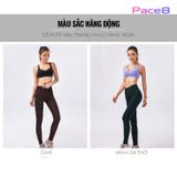  Quần Dài Chạy Bộ Nữ RunTiger 4449 - Màu Đen Xanh Lá 