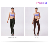  Quần Dài Chạy Bộ Nữ RunTiger 4449 _ Màu Đen Cam 
