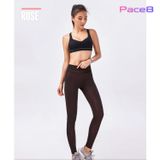  Quần Dài Chạy Bộ Nữ RunTiger 4449 _ Màu Đen Cam 