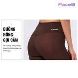  Quần Dài Chạy Bộ Nữ RunTiger 4449 _ Màu Đen Cam 