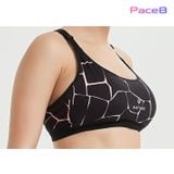  Áo Bra Chạy Bộ Nữ RUNTIGER 4488 - Màu Đen Cam 