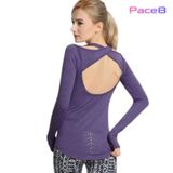  Áo Dài Tay Nữ RunTiger 3999 Hở Lưng - Màu Tím 