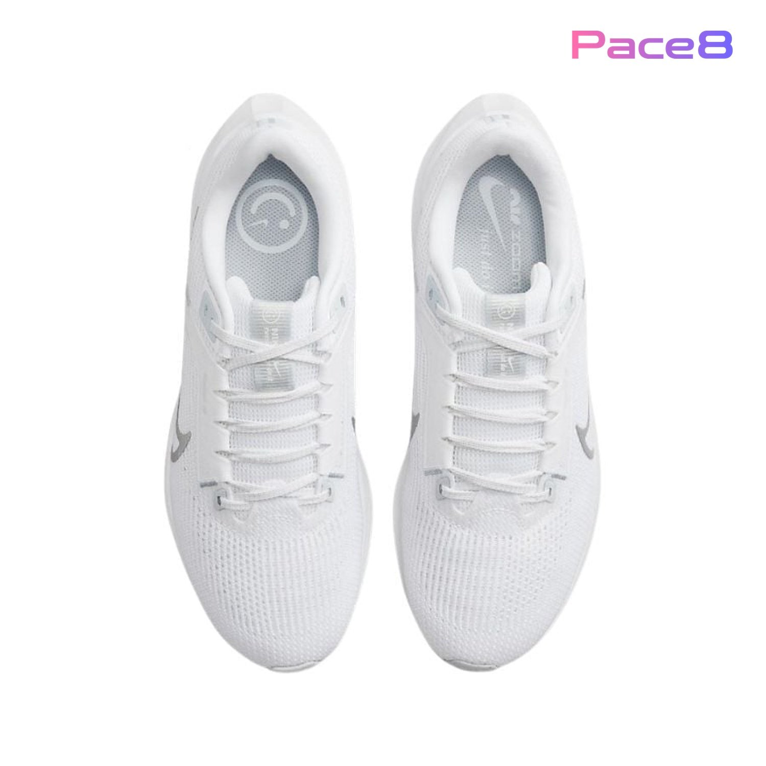 Giày chạy bộ nữ Nike Pegasus 40 - White & Metallic Silver - bám đường, linh hoạt trên mọi địa hình