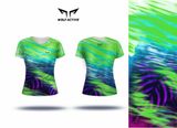  Áo Thun Chạy Bộ Nữ Wolf Active The Leaf 264, Thiết Kế Đẹp Mắt, Chất Vải Mỏng Nhẹ, Nhanh Khô 