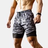  Quần 2 Lớp Wolf Active Fitpro 104, Quần Gym Nam 2 Lớp, Chất Vải Mềm Mịn, Lớp Trong Ôm Đùi Co Giãn 4 Chiều 