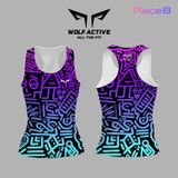  Áo Singlet Chạy Bộ Nữ Wolf Active Vui Vẻ 1 - 107, Áo Ba Lỗ Chạy Bộ, Chất Vải Wolf Active Siêu Nhẹ, Nhanh Khô 