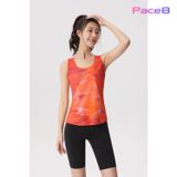  Áo Chạy Bộ Singlet Nữ Runtiger WM-7122 Full Printing - Orange 
