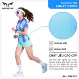  Áo Thun Chạy Bộ Nữ Wolf Active Light Fern 263, Chất Vải Wolf Active Mỏng Nhẹ, Tôn Dáng, Mát Mẻ 