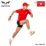  Áo Chạy Bộ Nam Nữ Wolf Active Cờ Đỏ Sao Vàng 234 – Bứt Phá Đường Đua Với Tinh Thần Việt 