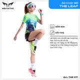  Áo Thun Chạy Bộ Nữ Wolf Active The Leaf 264, Thiết Kế Đẹp Mắt, Chất Vải Mỏng Nhẹ, Nhanh Khô 