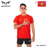  Áo Chạy Bộ Nam Nữ Wolf Active Cờ Đỏ Sao Vàng 234 – Bứt Phá Đường Đua Với Tinh Thần Việt 