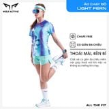  Áo Thun Chạy Bộ Nữ Wolf Active Light Fern 263, Chất Vải Wolf Active Mỏng Nhẹ, Tôn Dáng, Mát Mẻ 