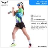  Áo Thun Chạy Bộ Nữ Wolf Active The Leaf 264, Thiết Kế Đẹp Mắt, Chất Vải Mỏng Nhẹ, Nhanh Khô 