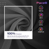  Áo Thun Singlet Chạy Bộ Nam TGCB 100% Polyester, Siêu Nhẹ, Thoáng Mát - Đen Họa Tiết 