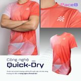  Áo Thun T-shirt Chạy Bộ Nam TGCB 100% Polyester, Thấm Hút Tốt, Nhanh Khô - Cam 
