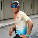  [Nam] Áo Đạp Xe Nam Motive Men Cycling Jersey - Vàng Ombre 