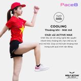  Áo Chạy Bộ Nữ Wolf Active Cờ Đỏ Sao Vàng 54, Chất Vải Active Max Cao Cấp, Mềm Mịn, Co Giãn 4 Chiều 