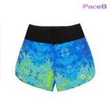  Quần Short Thể Thao Chạy Bộ Nam Đa Năng MOTIVE MEN SHORT BELT - Màu Xanh/ Vàng hoạ tiết 