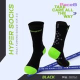  Tất Chạy Bộ Hyper Socks 2.0 - Màu Xanh Neon 