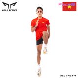  Áo Chạy Bộ Nam Nữ Wolf Active Cờ Đỏ Sao Vàng 234 – Bứt Phá Đường Đua Với Tinh Thần Việt 