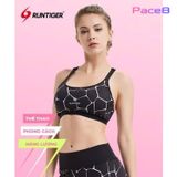  Áo Bra Chạy Bộ Nữ RUNTIGER 4488 - Màu Đen Trắng 