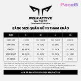  Quần Bó Cơ Nữ Wolf Active Compress Run 78, Quần chạy bộ Biker Cao Cấp, Cạp Cao Tôn Dáng Vải Mềm Mịn, Nhanh Khô 