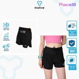 Quần Short Thể Thao Chạy Bộ Nữ Đa Năng MOTIVE WOMAN SHORT BELT -Màu Đen 