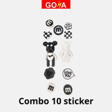  Bộ 10 Sticker Charm, Jibbitz trang trí dép GOYA 