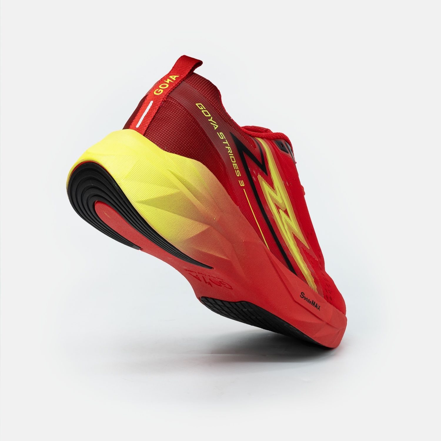  [SNGY] Giày Thể Thao Chạy Bộ Nam Nữ Goya Strides 3 Năm 2025 Đỏ Neon 