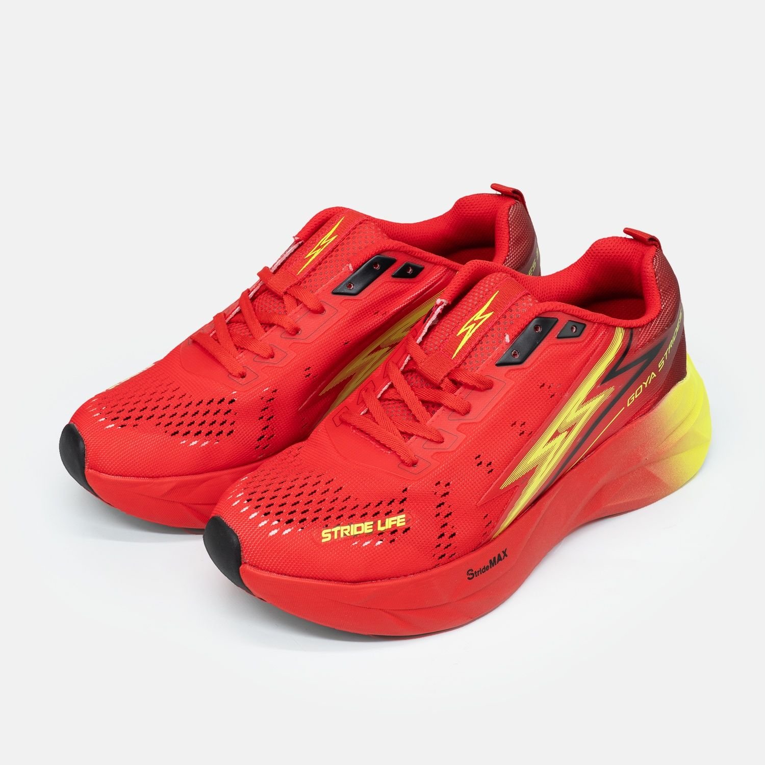  [SNGY] Giày Thể Thao Chạy Bộ Nam Nữ Goya Strides 3 Năm 2025 Đỏ Neon 