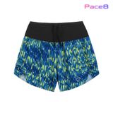  Quần Short Thể Thao Chạy Bộ Nam Đa Năng MOTIVE MEN SHORT BELT - Màu Xanh Dương/ Vàng hoạ tiết 