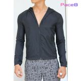  Áo Khoác Chạy Bộ Aspire Một Màu Có Nón APK109 - Đen 