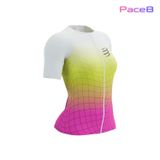  Áo Bó Tay Ngắn Compressport Tri Postural Aero - Safe Yellow/Neo Pink 
