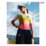  Áo Bó Tay Ngắn Compressport Tri Postural Aero - Safe Yellow/Neo Pink 
