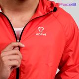  Áo Khoác Thể Thao UNISEX MOTIVE JACKET Supper Light - Màu Cam Đỏ 